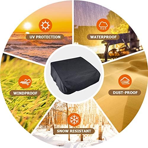 iCOVER 17 inch Griddle Cover- Heavy Duty Waterproof 600D Polyester Canvas Table - Image 5