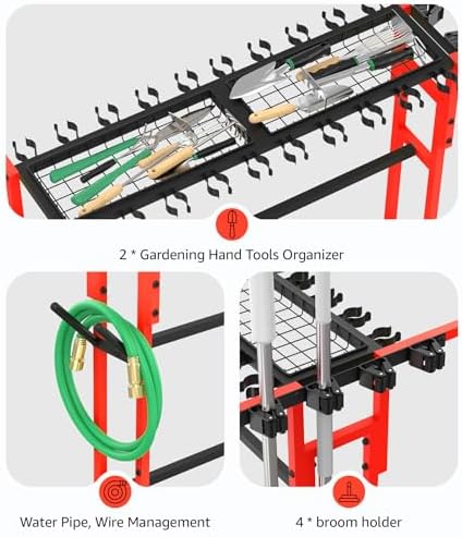CCCEI Garage Organization with Wheels, Outdoor Gargen Yard Shed Tools Organizer - Image 3