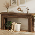 Huuger 63 Inch Entryway Table, Rectangular Console Table by Huuger