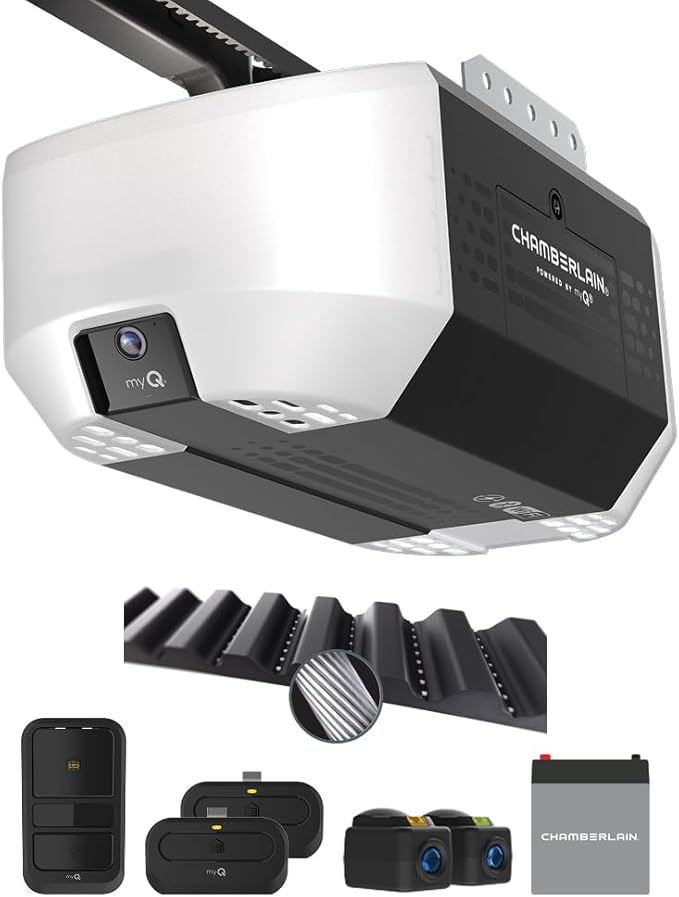Chamberlain Garage Door Opener 3/4 HP Belt Drive myQ Garage Door Opener by Chamberlain%7CmyQ