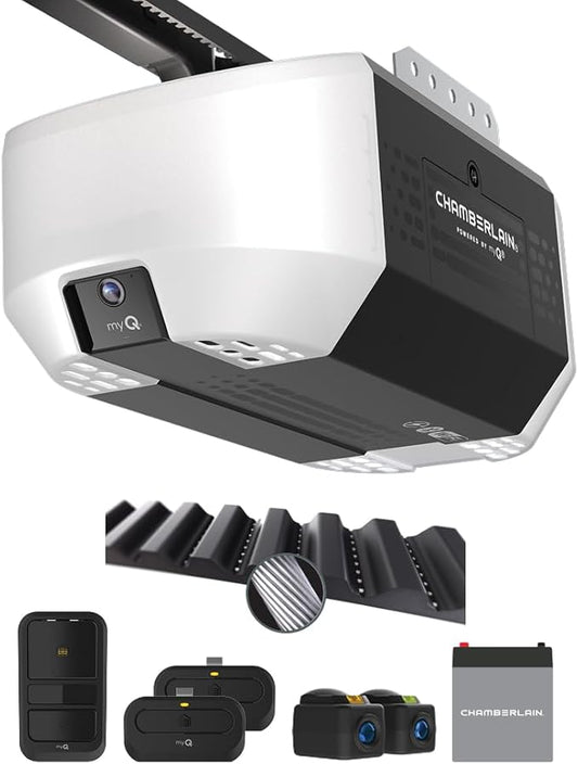 Chamberlain Garage Door Opener 3/4 HP Belt Drive myQ Garage Door Opener by Chamberlain%7CmyQ