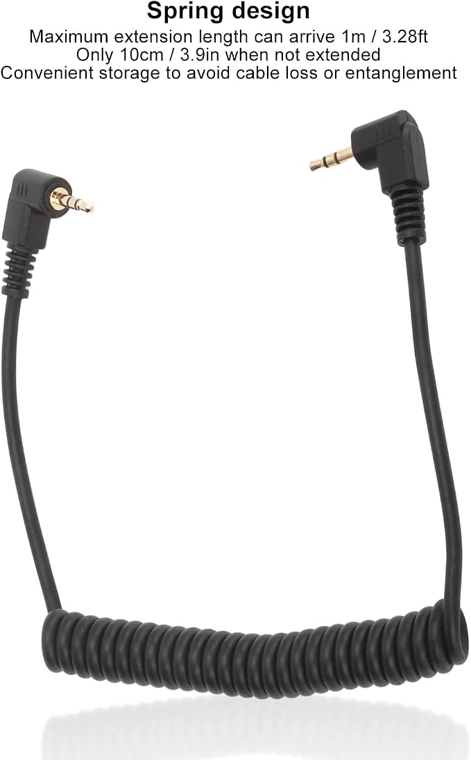 2.5mm F2 Remote Control Shutter Release Cable Cord, Flash Sync Cable 2.5mm Male - Image 4