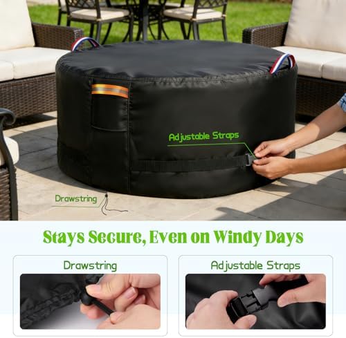 Fire Pit Cover 44" D x 24" H - Image 5