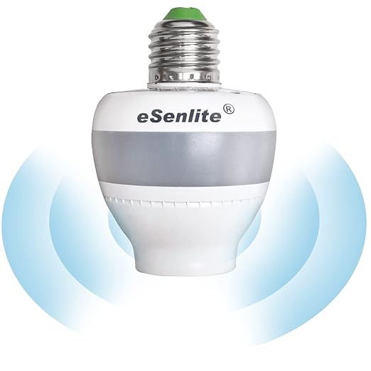 Smart Radar Motion Sensor Light Socket Adapter – E26/E27 Screw-in Add-On by EESGI