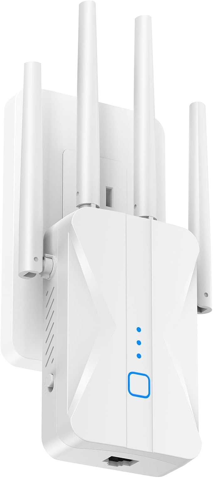 ROQRL WiFi Extender 2026 AC1200 Dual Band 5GHz/2.4GHz Signal Booster Up to 15 by Unknown
