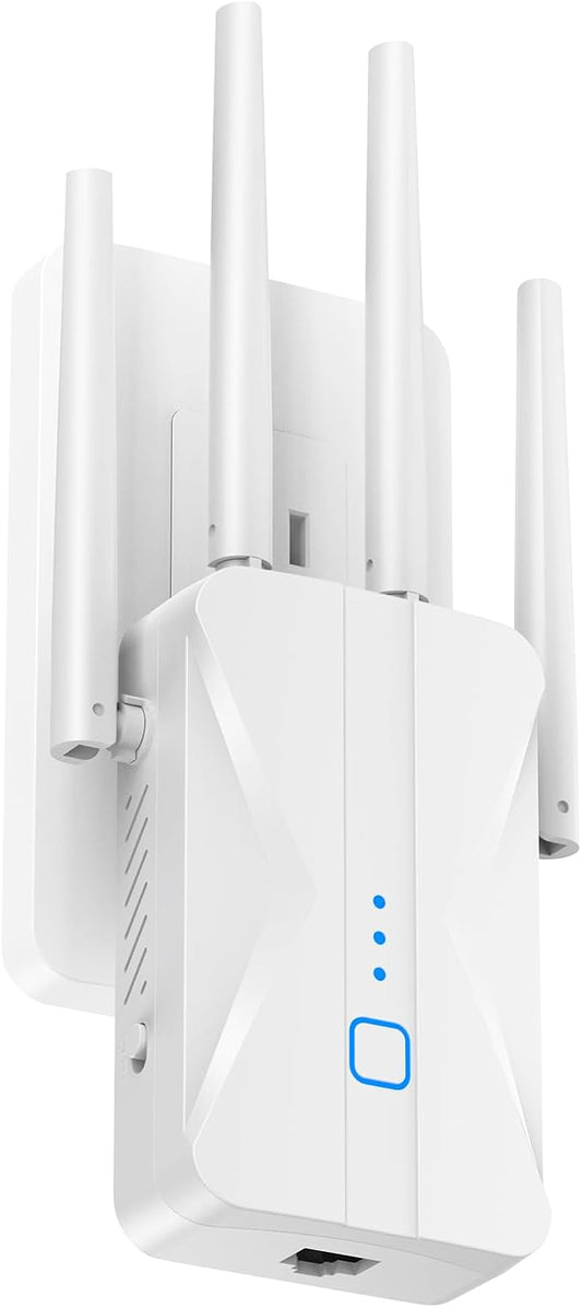 ROQRL WiFi Extender 2026 AC1200 Dual Band 5GHz/2.4GHz Signal Booster Up to 15 by Unknown