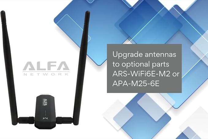 ALFA AWUS036AXM WiFi 6E USB 3.0 USB Adapter, AXE3000 Tri-Band 6Ghz/5.8GHz/2.4GHz - Image 4