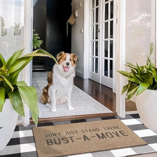 Funny Outdoor Indoor Door Mats Don't Just Stand There Bust A Move Welcome Mat - Image 4