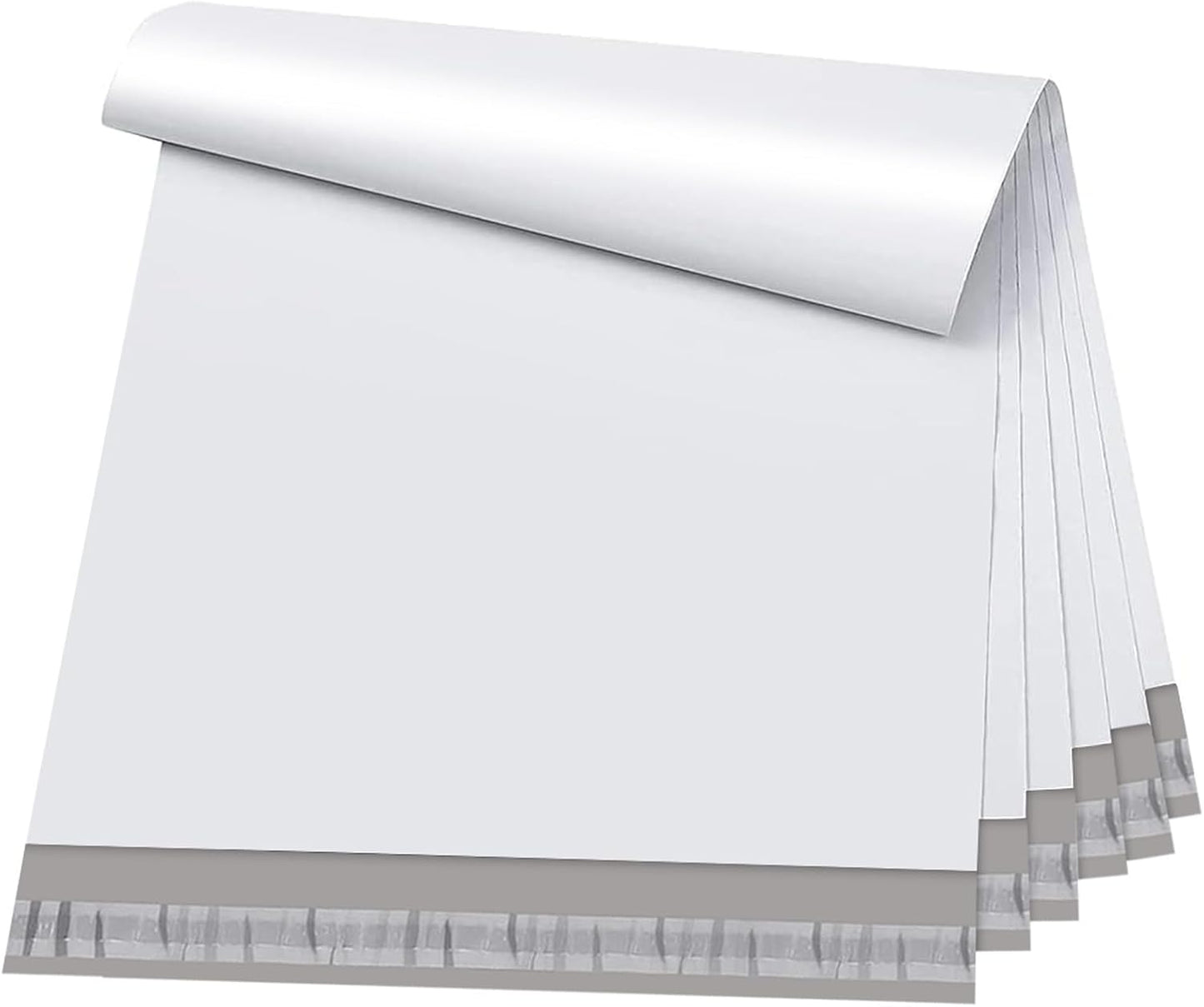 Metronic 25Pcs Poly Mailers 17.7x22 Inch,Large Shipping Bags for Clothes Bulk,Strong Self Adhesive Shipping Envelopes for Small Business,Waterproof Mailing Envelopes for Packaging White