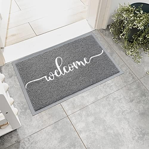 AAZZKANG Welcome Mats for Front Door Non Slip Door Mat Low-Profile Ultra - Image 2