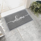 AAZZKANG Welcome Mats for Front Door Non Slip Door Mat Low-Profile Ultra - Image 2