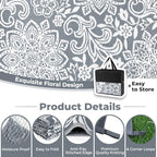 Findosom Waterproof Outdoor Rug 5' x 8' - Image 5
