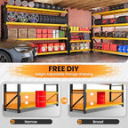 79” Wide Heavy Duty Metal Garage Shelving, Adjustable Storage Shelf - Image 4