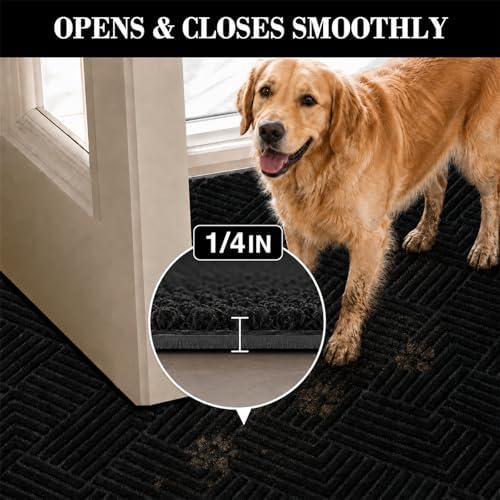 Front Door Mat Outside Entrance, 3x6ft Oversized Heavy Duty Rubber Doormat - Image 3