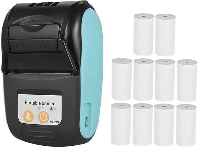 Thermal Receipt Printer, PT-210 58mm Portable Thermal Printer Handheld Ticket by Sunydog