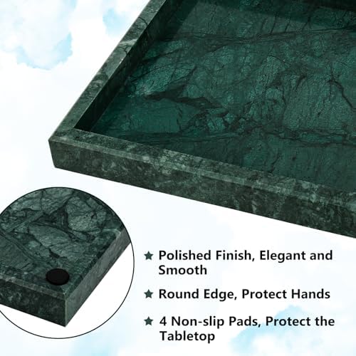 Real Natural Marble Tray for Bathroom, Kitchen Counter & Desktop - Image 3