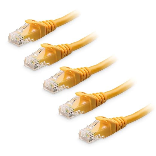 Cable Matters 10Gbps 5-Pack Snagless Short Cat 6 Ethernet Cable - 3ft by CableMatters