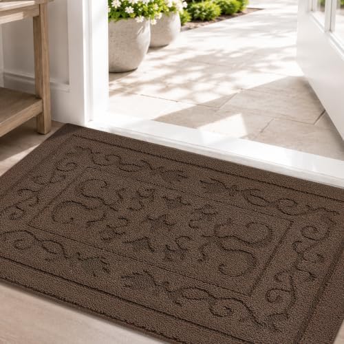 FONEYI Dirt Trapper Door Mat 36" x 60", Non-Slip Washable Doormats by FONEYI