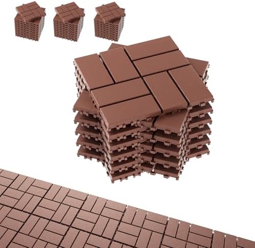 Interlocking Deck Tiles, EchoDeck Patio Deck Tiles, 44 Pack Deck Tiles by Unknown