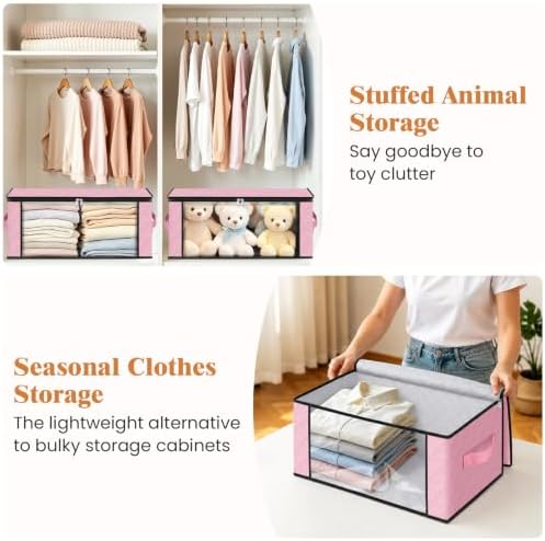 Fab totes 35L Closet Organizers, Foldable Under Bed Storage Containers - Image 5