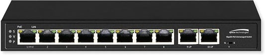 Speco P8S10G 10-Port Gigabit Network Switch by Speco+Technologies