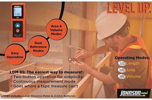 Johnson Level & Tool LDM85 Laser Distance Meter, 1 Laser Distance Meter - Image 2