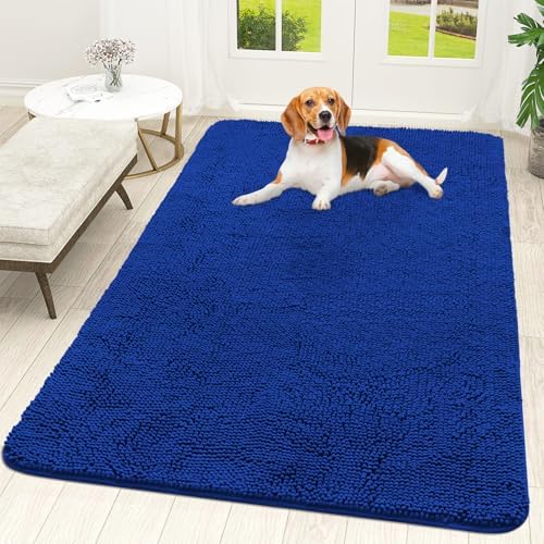 OLANLY Dog Door Mat for Muddy Paws 59x35, Super Absorbent Chenille Mud Mat by OLANLY