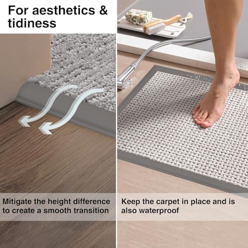 Carpet Edge Trim Binding Rug Protector Thin Rugs DeepGrey 6.6FT - Image 3