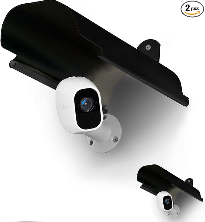 2 Pack Universal Sun Rain Shade Camera Cover Shield, Protective Roof by UOGW