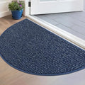 BEQHAUSE Dirt Trapper Door Mat 17" x 30" Half Circle Non Slip Rugs by BEQHAUSE
