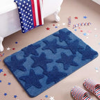 Capoda 1 Pcs Patriotic Bathroom Rug 20 x 30 Inch Blue Patriotic Star Bath Mat by Capoda