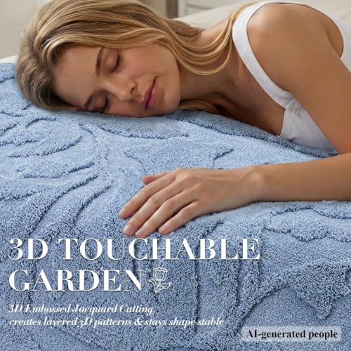 BSICPRO Large Bathroom Rugs, 24x43 Floral Bath Mats - Image 5