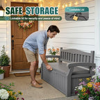 Devoko 80 Gallon Storage Bench Deck Box Waterproof&Lockable - Image 4