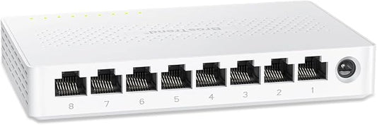 BrosTrend 2.5Gb Switch, 8 Port Network Switch 2.5 Gigabit, Unmanaged Ethernet by BrosTrend