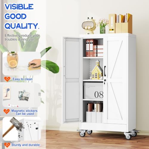 GAIOUS 47.2" Tall Metal Storage Cabinet - Image 5