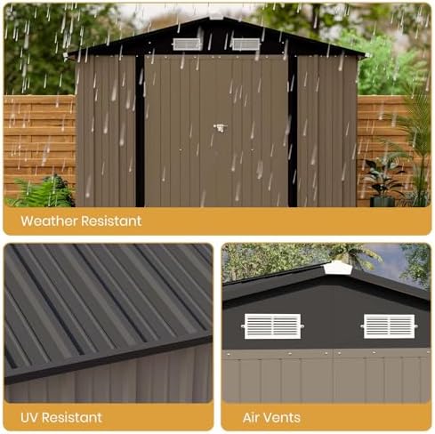 Patiowell 8x12 FT Outdoor Storage Shed - Image 5