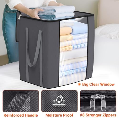 TasticTotes 120L Extra Large Blanket Clothes Storage Bags, 1 Pack - Image 4