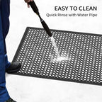 ROVSUN Rubber Floor Mat with Holes, - Image 4