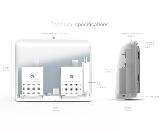 AirVisual Outdoor – Outdoor Air Quality Monitor, Detects PM1, Optional CO2 - Image 4