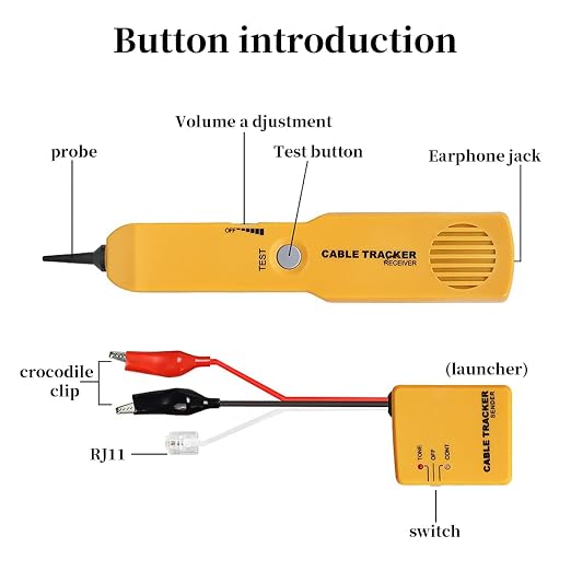 Cable Finder Circuit Tester, Cable Finder Tone Generator Probe Circuit Breaker - Image 2