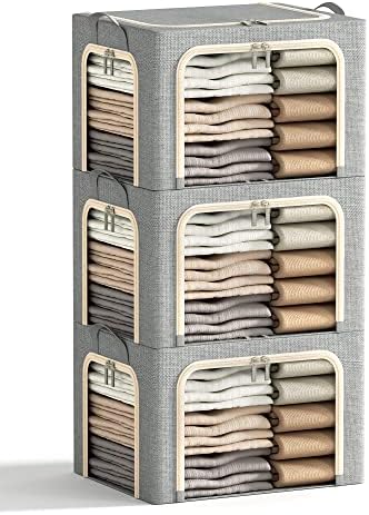 3 Openings Clothes Storage Bins by Furnhome
