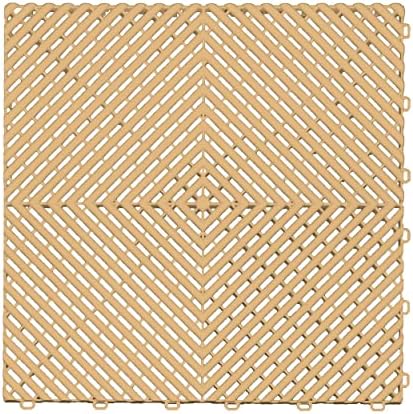Swisstrax Ribtrax PRO Garage Floor Tiles, Mocha Java by Swisstrax