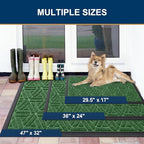 Smiry Front Door Mat Outside Entrance, Low Profile Rubber Doormat - Image 2