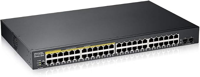 Zyxel 48 Port PoE Switch | Smart Managed | Gigabit Network Ethernet Switch | by ZYXELNETWORKS
