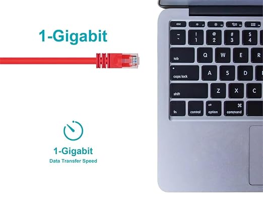 Monoprice Cat6 3ft Red Crossover Patch Cable UTP 24AWG 550MHz Pure Bare Copper - Image 5