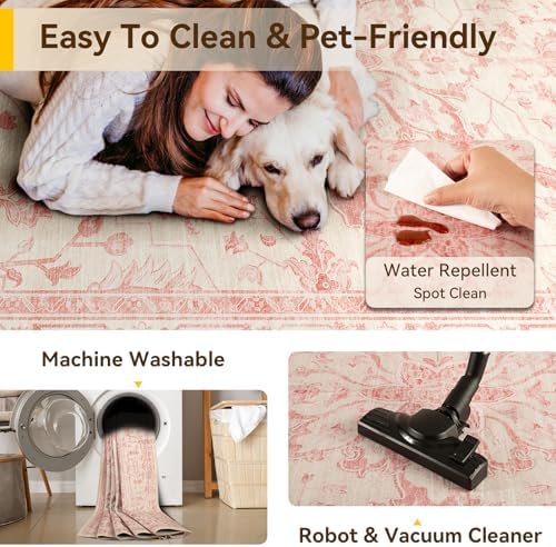 RELEANY Washable Area Rug, Runner 2'x8' - Image 5