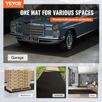 VEVOR Diamond-Plate Rubber Flooring Roll, 3 mm x 4 ft x 6 ft Garage Floor Mat - Image 2