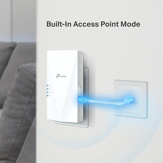 TP-Link AX3000 WiFi 6 Range Extender Internet Booster, Dual Band, AP Mode - Image 4