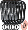 Carabiner Clip, Camping Accessories, Outdoors and Gym etc, D Shaped Spring Hook by Oupengsky