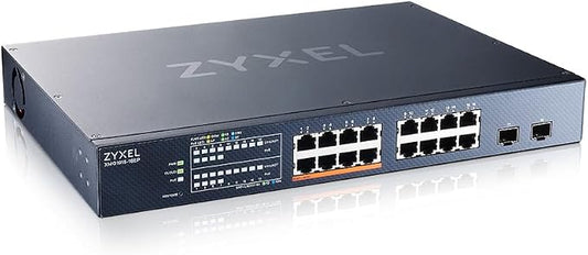 Zyxel 16 Port PoE 2.5Gb Switch | Smart Managed Network Ethernet Switch | 8X by ZYXELNETWORKS
